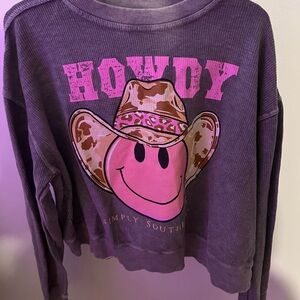 Pink Simply Southern Howdy Sweatshirt